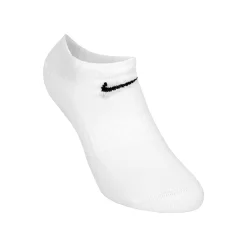Clearance Everyday Lightweight NoShow Sports Socks 3 Pack - White, Black Socks