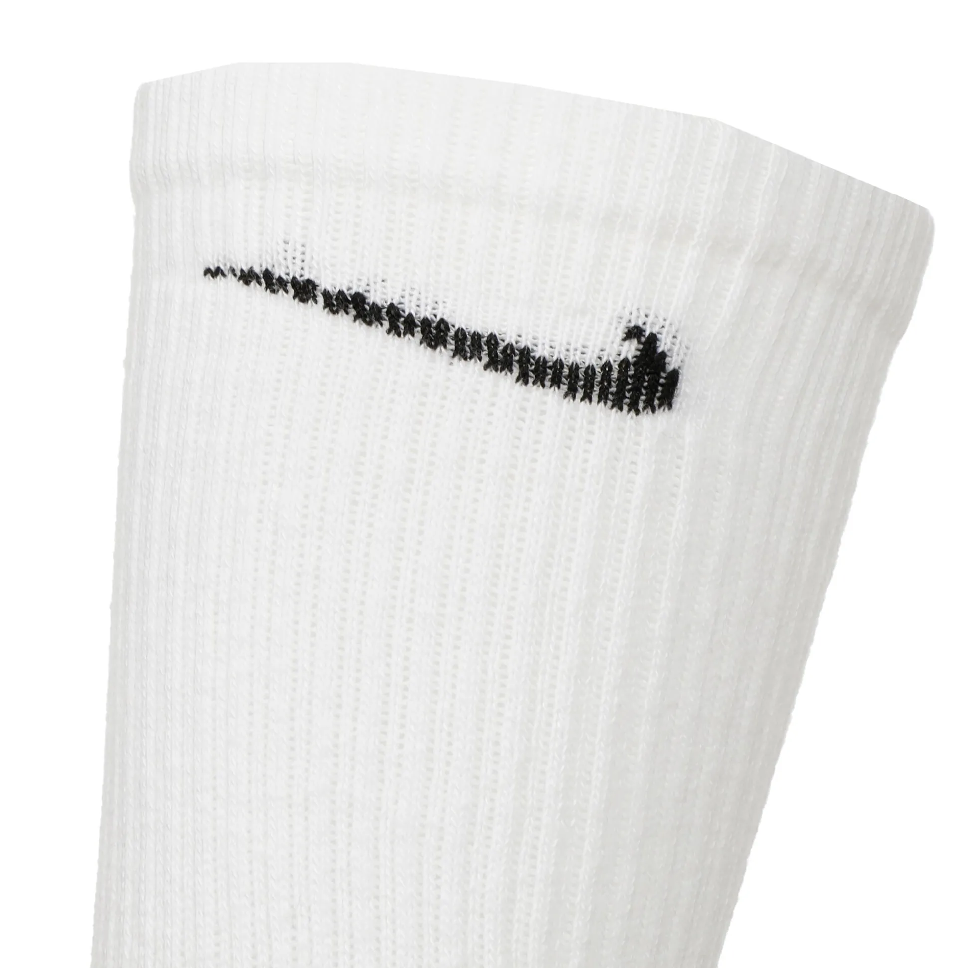 Discount Everyday Plus Cushioned Crew Sports Socks 3 Pack - White, Black Socks