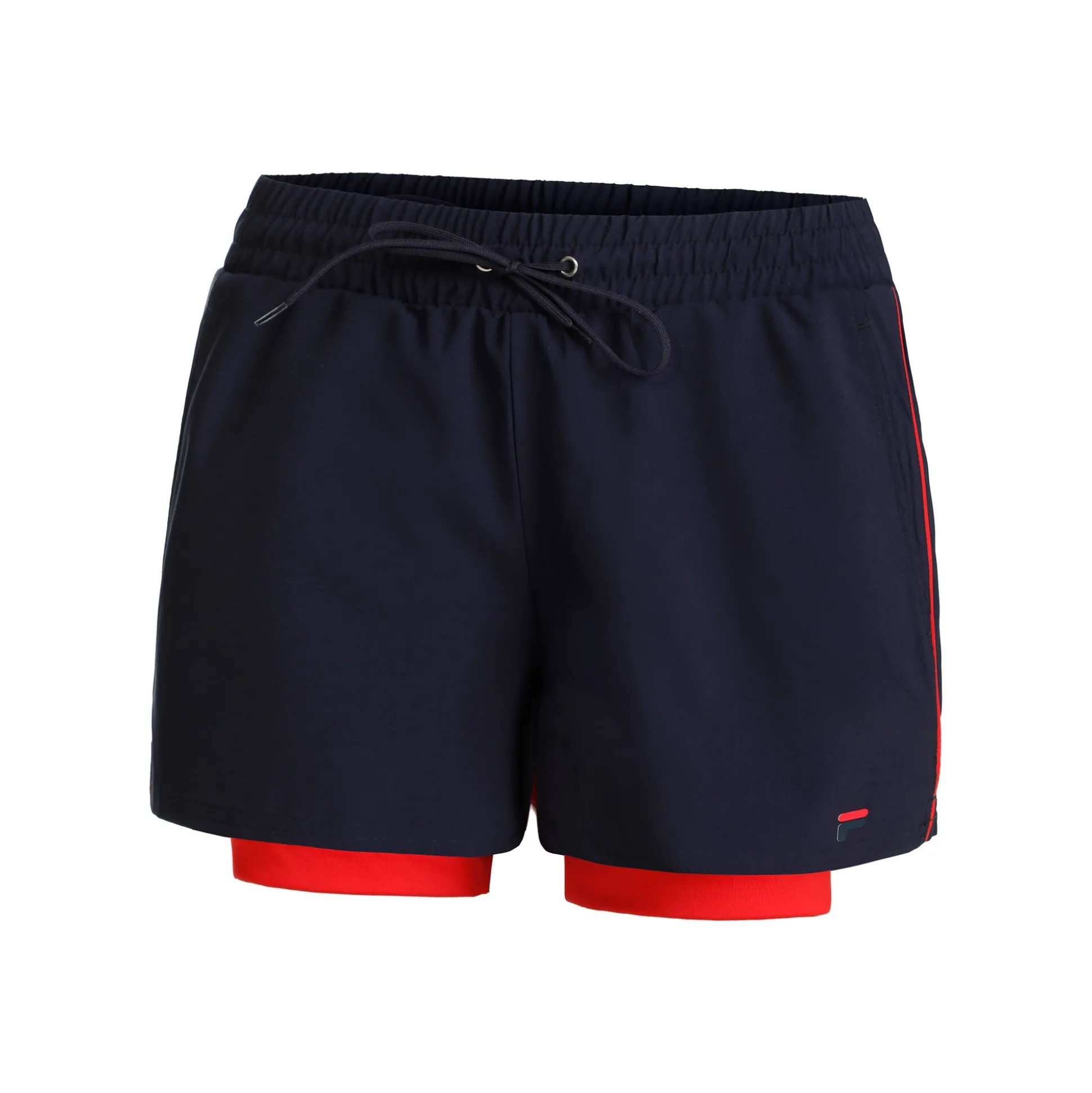 New Evie Shorts Women - Dark Blue, Red Shorts