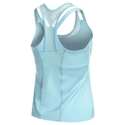 Fashion Feelin Mesh With Bra Tank Top Women - Turquoise, Multicoloured Tops