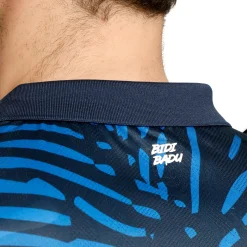 Hot Fingerprint Polo Men - Dark Blue, Blue Shirts