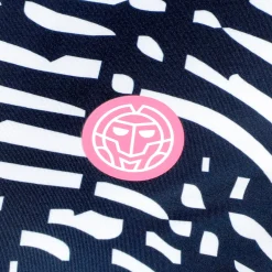 Discount Fingerprint Printed Long Sleeve Women - Dark Blue, White Shirts
