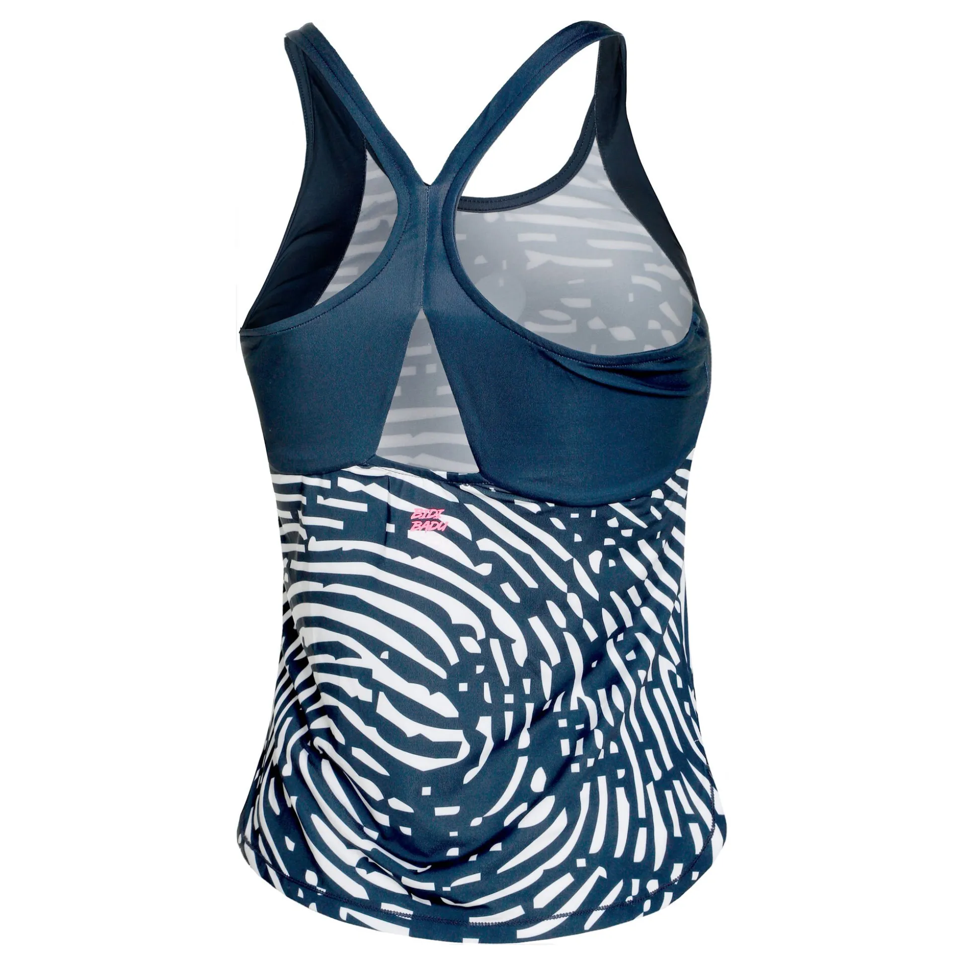 Fashion Fingerprint Tank Top Women - Dark Blue, White Tops