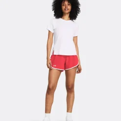 Cheap Fly By 3in Running Shorts Women - Red, White Running Clothing