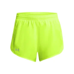 Hot Fly By Shorts Women - Neon Yellow Running Clothing|Shorts