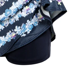 New Forget Me Not Scallop Skirt Women - Blue, White Skirts