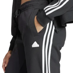 New Future Icon 3 Stripes Regular Training Pants Women - Black, White Pants
