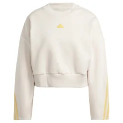 Discount Future Icon 3 Stripes Sweatshirt Women - Beige, Yellow Hoodies & Sweaters