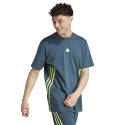 Online Future Icon 3 Stripes T-Shirt Men - Dark Grey, Lime Shirts