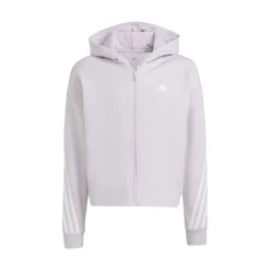 Clearance Future Icon 3Stripes Zip Hoodie Girls - Lilac, White Jackets
