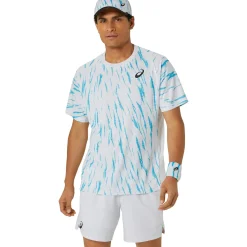 Online Game T-Shirt Men - White, Blue Shirts