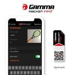 Cheap Racket Info - QR Sticker Stringing Sticker 2 Pack - Black Racket Accessories