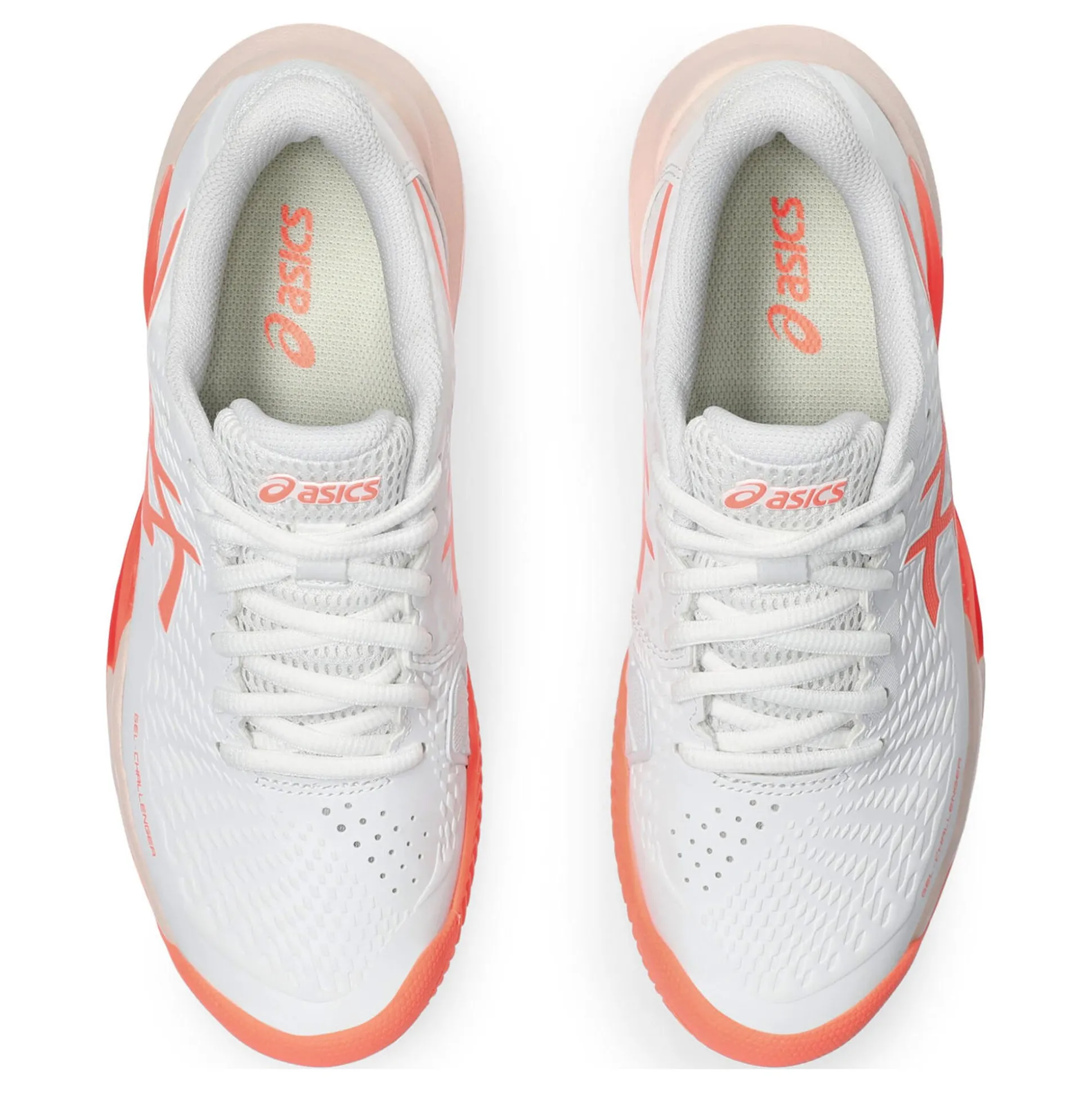 New Gel-Challenger 14 Clay Court Shoe Women - White, Coral Clay Court Shoes