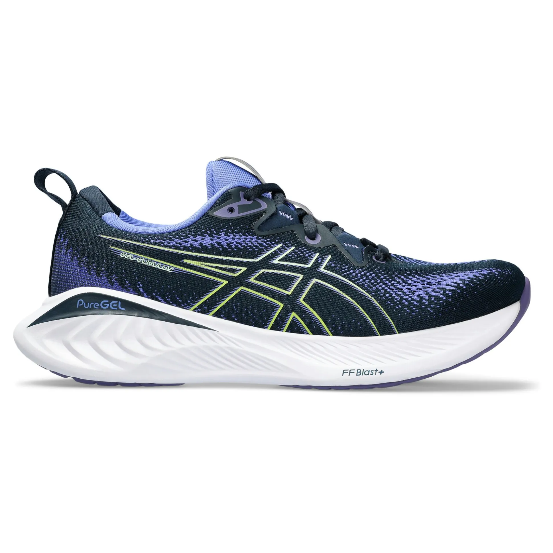 Clearance Gel-Cumulus 25 Neutral Running Shoe Women - Blue, Neon Yellow Running Shoes