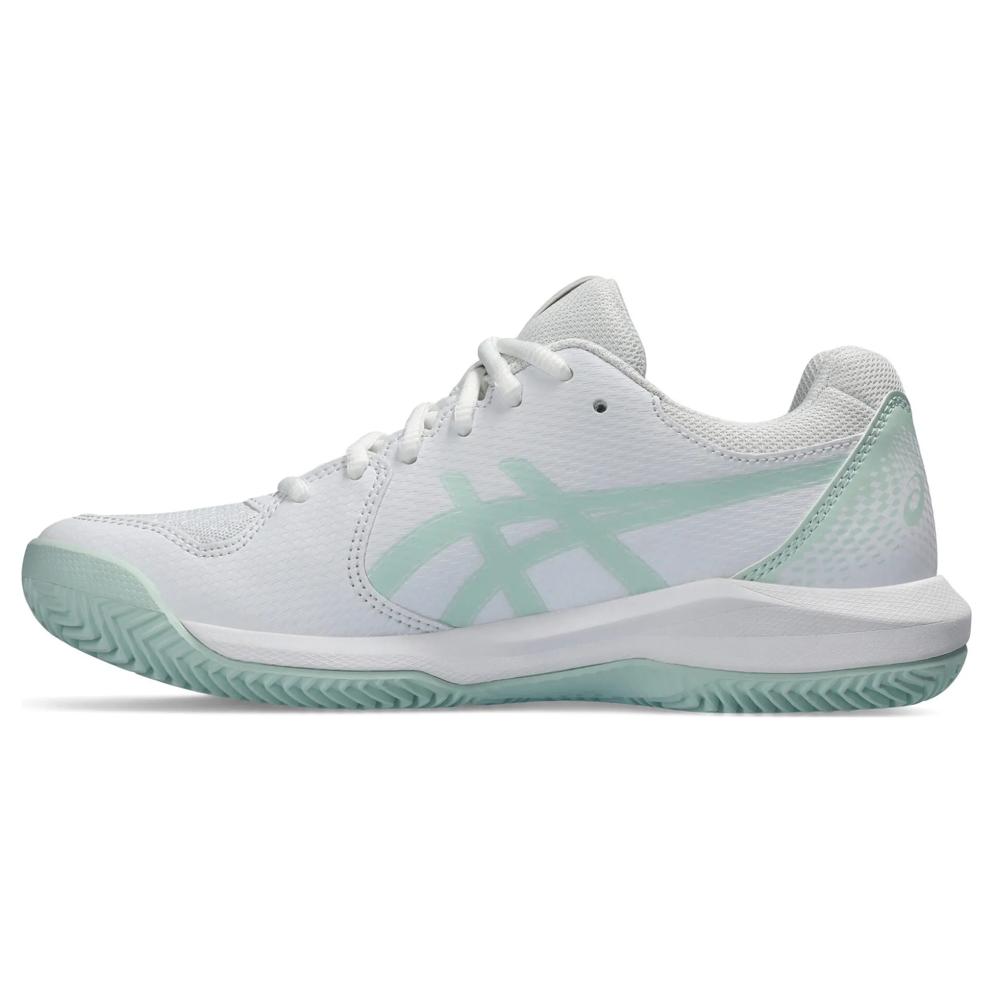 New Gel-Dedicate 8 Clay Court Shoe Women - White, Mint Clay Court Shoes