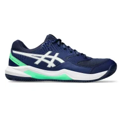 Hot Gel-Dedicate 8 Clay Court Shoe Men - Dark Blue, White Clay Court Shoes