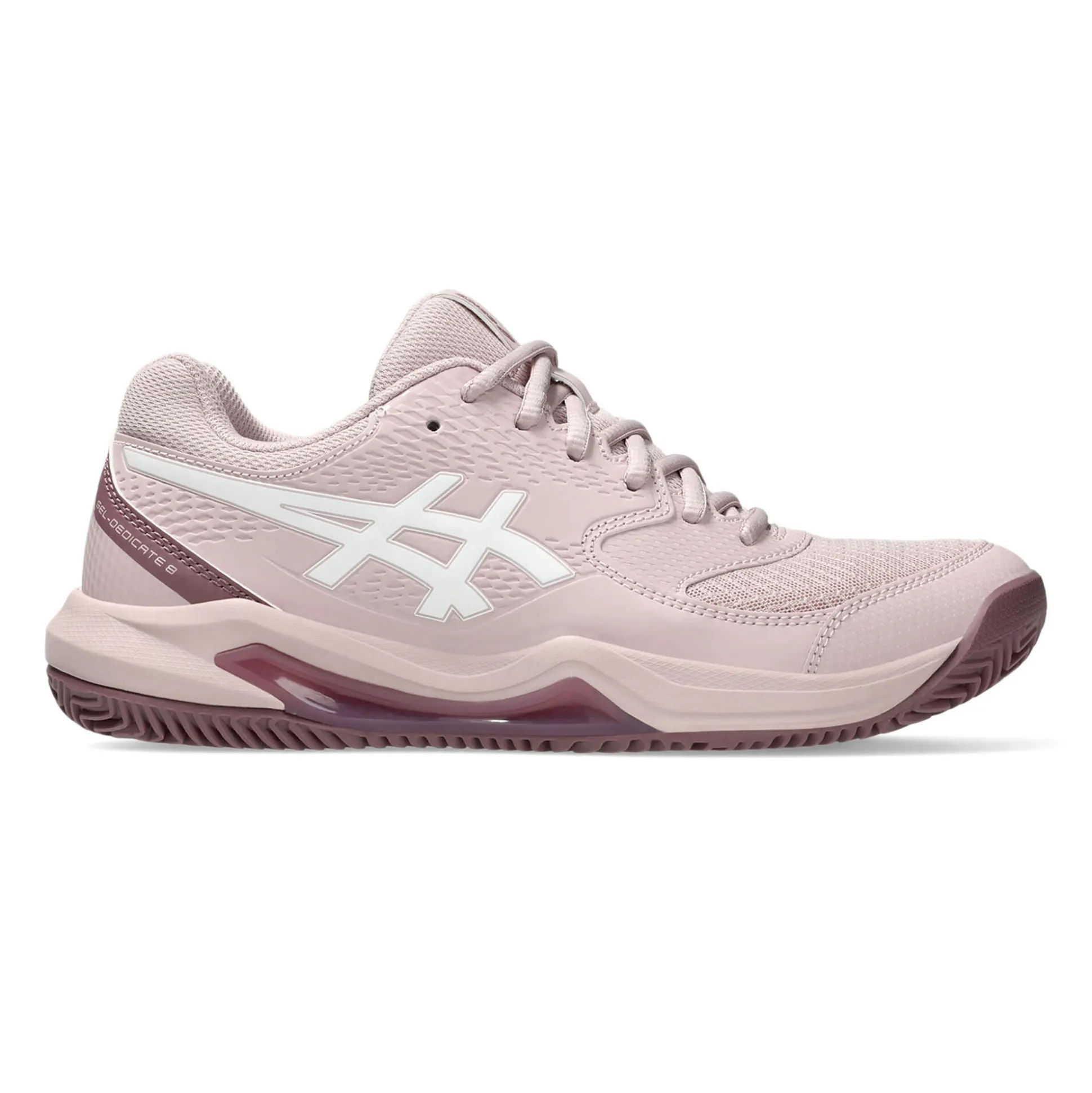 New Gel-Dedicate 8 Clay Court Shoe Women - Antique Pink, Mauve Clay Court Shoes