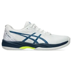 Outlet Gel-Game 9 Clay Court Shoe Men - White, Blue Clay Court Shoes