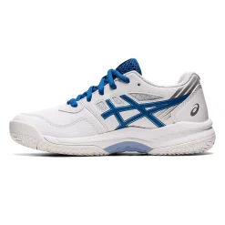 Flash Sale Gel-Game 8 GS Clay Court Shoe Kids - White, Blue Clay Court Shoes