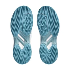 Shop Gel-Game 9 GS Clay Court Shoe Kids - Turquoise, White Clay Court Shoes