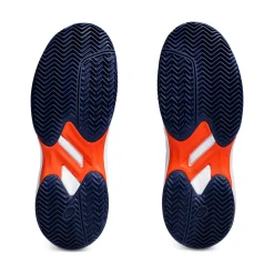 Store Gel-Game 9 GS Clay Court Shoe Kids - Dark Blue, Silver Clay Court Shoes