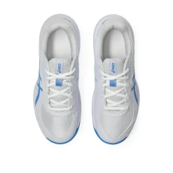 Shop Gel-Game 10 GS Clay Court Shoe Kids - White, Blue Clay Court Shoes