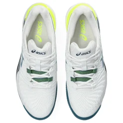 Store Gel-Resolution 9 Clay Court Shoe Men - White, Petrol Clay Court Shoes