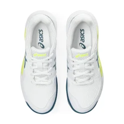 Flash Sale Gel-Resolution 9 GS Clay Court Shoe Kids - White, Petrol Clay Court Shoes
