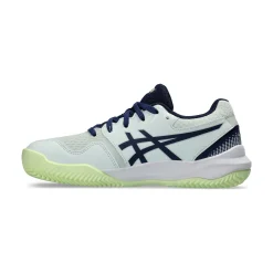 Fashion Gel-Resolution 9 GS Clay Court Shoe Kids - Mint, Dark Blue Clay Court Shoes