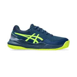 Sale Gel-Resolution 9 GS Clay Court Shoe Kids - Dark Blue, Neon Yellow Clay Court Shoes