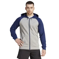 Cheap GG Big Logo Zip Hoodie Men - Grey, Dark Blue Jackets