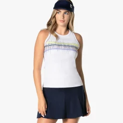 Cheap Grand Slam Tank W/Bra Tank Top Women - White Tops