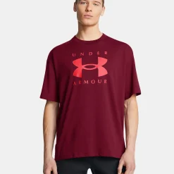 Shop Graphics T-Shirt Men - Wine Red Shirts