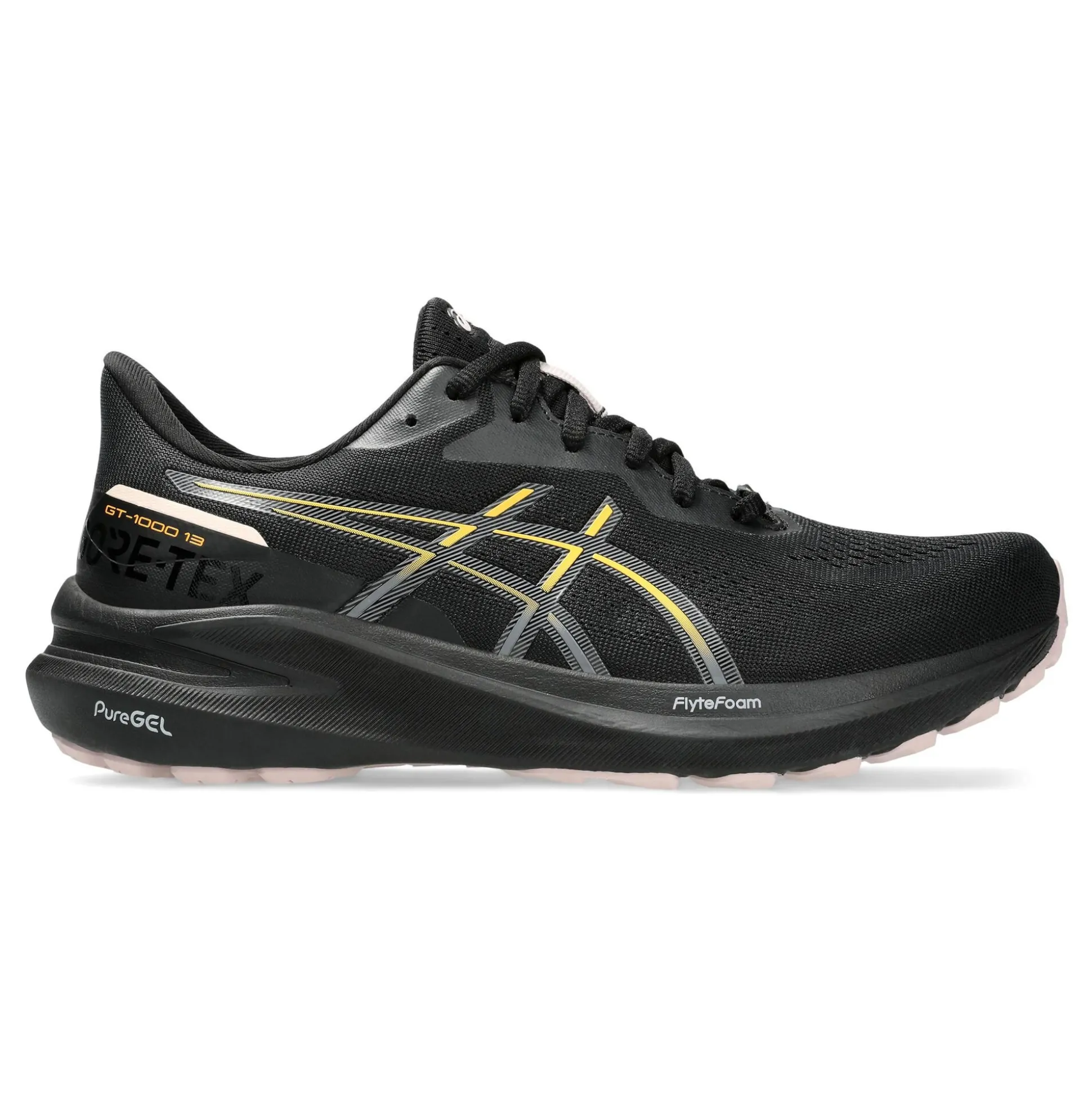 Discount GT-1000 13 GTX Stability Running Shoe Women - Black, Orange Running Shoes