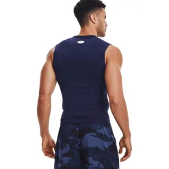 Shop Heatgear Comp Tank Top Men - Dark Blue, White Tops