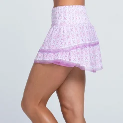 Hot High Waist Petal Haze Skirt Women - White, Pink Skirts