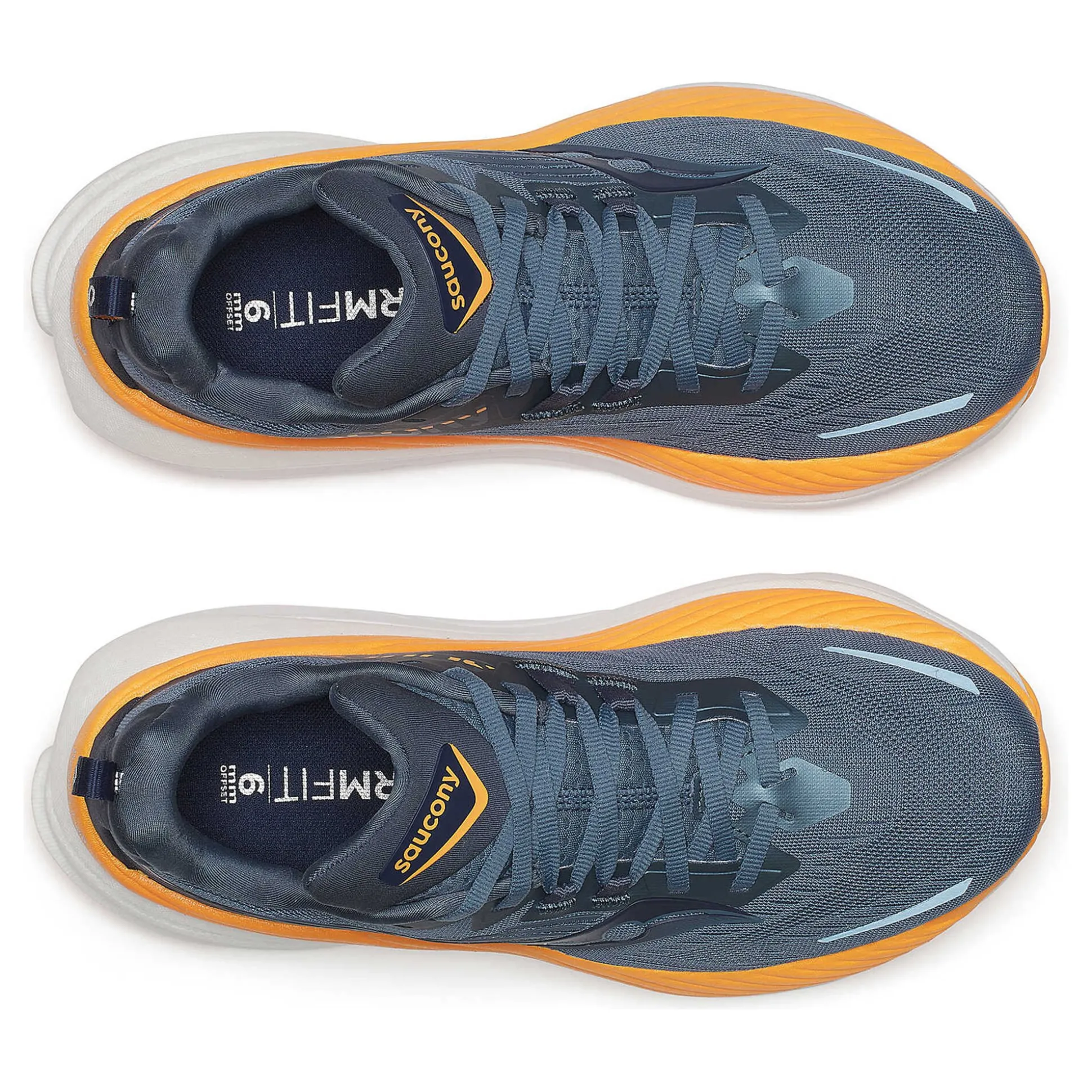 Fashion Hurricane 24 Stability Running Shoe Women - Blue Grey, Orange Running Shoes