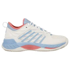 Outlet Hypercourt Supreme 2 CLAY Clay Court Shoe Women - White, Violet Clay Court Shoes