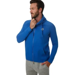 Shop Jamol Tech Training Jacket Men - Blue, White Jackets