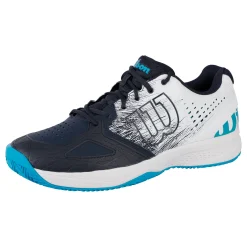 Shop Kaos Comp 2.0 CC Ultra Clay Court Shoe Special Edition Men - White, Dark Blue Clay Court Shoes