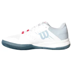Clearance Kaos Devo Clay Court Shoe Women - White, Blue Clay Court Shoes