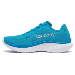 Sale Kinvara 15 Neutral Running Shoe Men - Light Blue, White Running Shoes