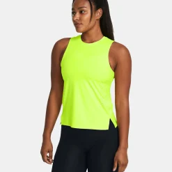 Online Laser Tank Top Women - Neon Yellow Running Clothing|Tops
