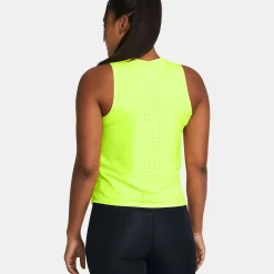 Online Laser Tank Top Women - Neon Yellow Running Clothing|Tops