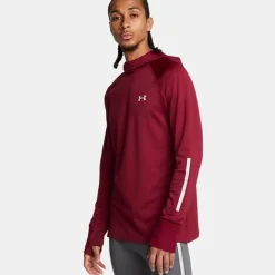 Flash Sale Launch Elite Coldweather Balaclava Hoody Men - Dark Red Hoodies & Sweaters|Running Clothing