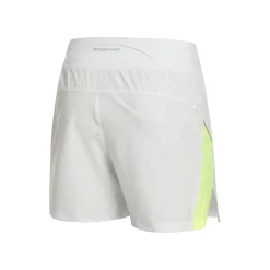 Online Launch Elite 5in Shorts Men - White, Neon Yellow Running Clothing|Shorts