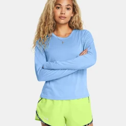 Fashion Launch Running Shirt Women - Dark Blue Running Clothing