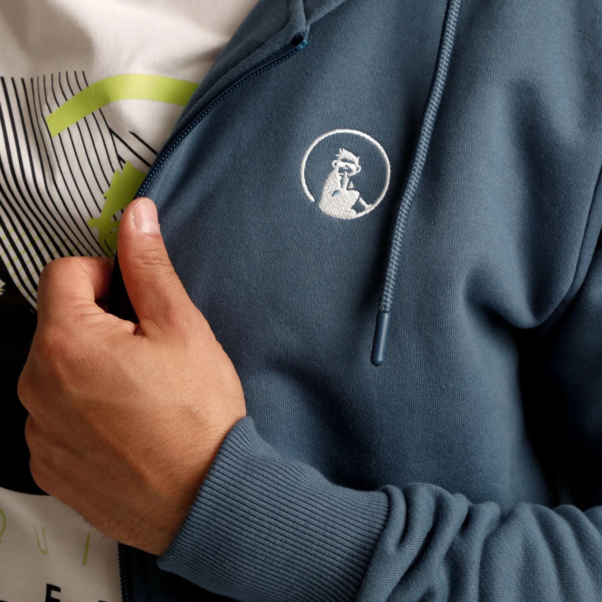 New Linear Zip Hoodie Men - Jackets