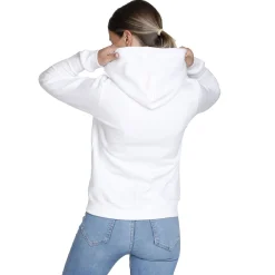 Outlet Logo Hoody Women - White, Pink Hoodies & Sweaters