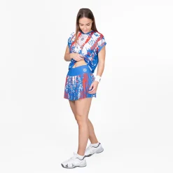 Clearance Lowey Tech Plissee Skirt Women - Blue, White Skirts